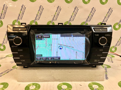 Refurbished 2014 2015 2016 Toyota Corolla OEM Navigation Touchscreen Gracenote XM Satellite MP3 CD Receiver