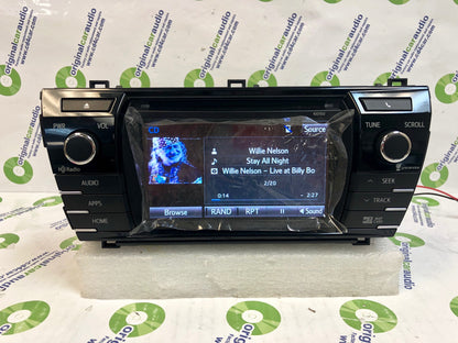 Refurbished 2014 2015 2016 Toyota Corolla OEM Navigation Touchscreen Gracenote XM Satellite MP3 CD Receiver