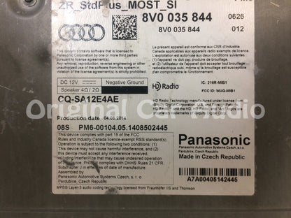 2015 - 2017 Audi A3 S3 OEM MIB1 Panasonic Multimedia Infotainment SD Card Radio CD Player