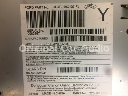 2018 Ford F150 OEM Single CD AM FM SAT Radio Receiver