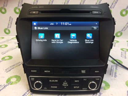 2017 - 2019 Hyundai Santa Fe OEM Navigation Bluelink HD Radio XM AM FM CD Player