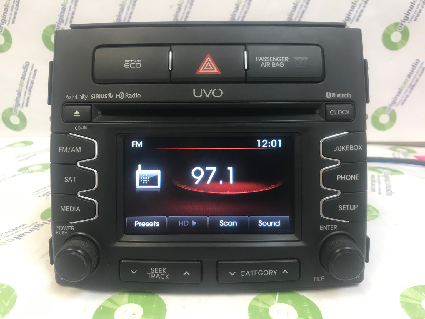 2012 - 2013 Kia Soul OEM UVO Infinity Bluetooth AM FM HD SAT Radio Receiver Black