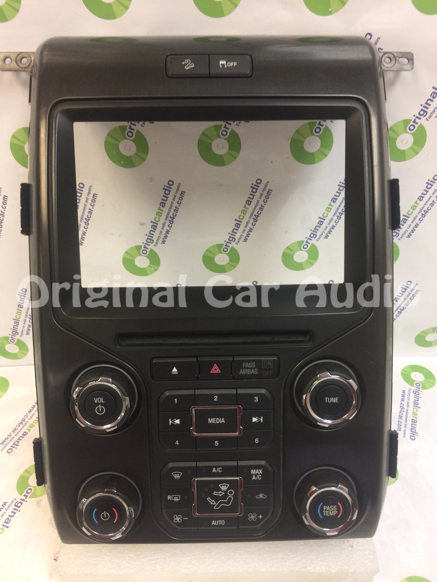 2012 - 2014 Ford F150 OEM 8" Touch Screen Display Bezel and Radio Control ONLY BLACK