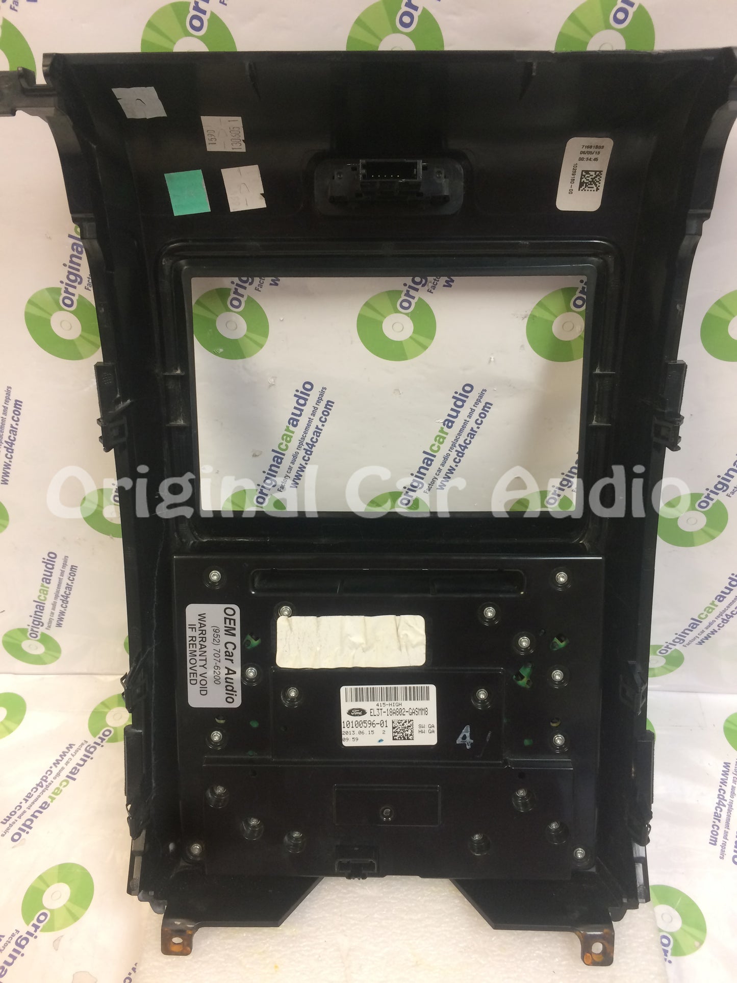 2012 - 2014 Ford F150 OEM 8" Touch Screen Display Bezel and Radio Control ONLY BLACK