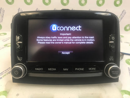 2014 - 2016 Fiat 500 OEM Navigation AM XM FM Radio Media Player VP3 330 NA