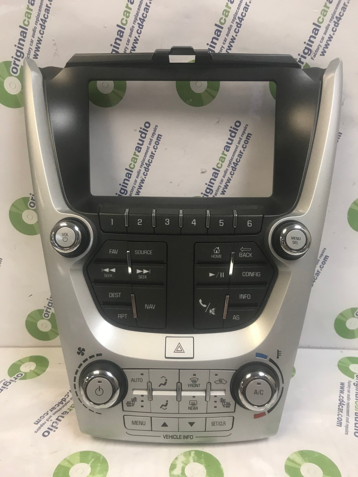 2016 - 2017 Chevrolet Equinox Navigation Climate Control Panel Display Bezel Only