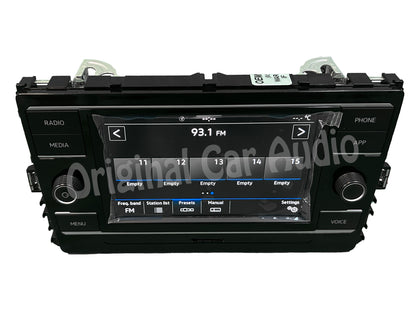 2021 - 2024 Volkswagen Tiguan Atlas OEM Navigation Radio Receiver Sat Nav RT5 Bluetooth HDD 6.5"  Display Screen