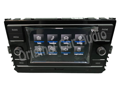 2021 - 2024 Volkswagen Tiguan Atlas OEM Navigation Radio Receiver Sat Nav RT5 Bluetooth HDD 6.5"  Display Screen