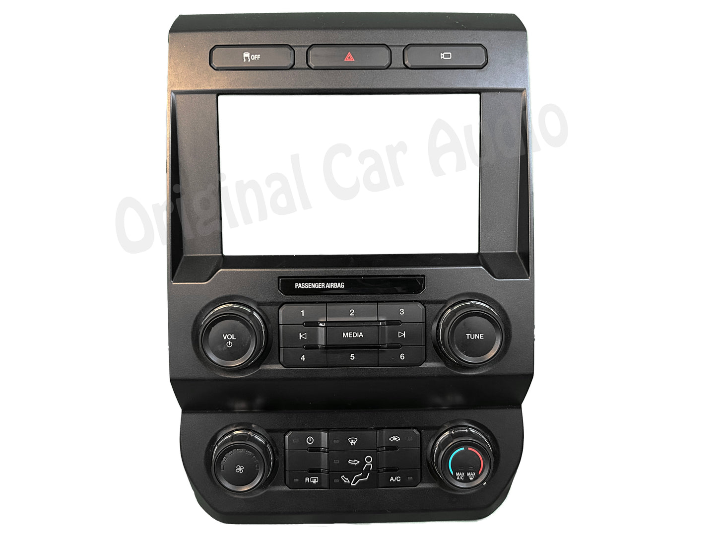 2018 - 2020 Ford F250 F350 F450 OEM Radio Climate Control Panel w/ 8" Display Bezel Only