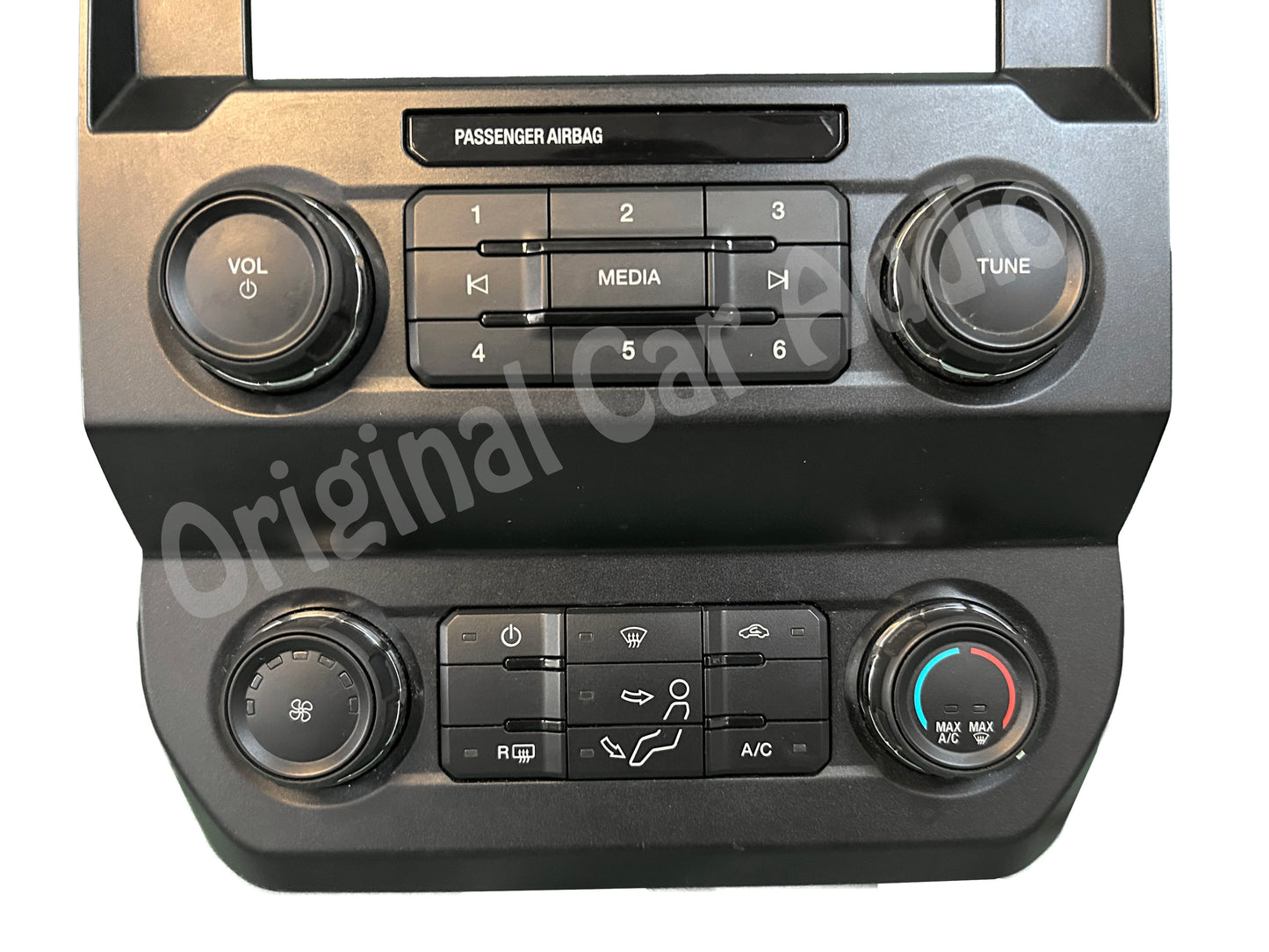 2018 - 2020 Ford F250 F350 F450 OEM Radio Climate Control Panel w/ 8" Display Bezel Only