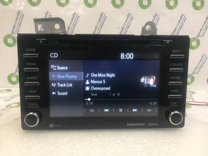 2019 - 2020 Toyota Sienna OEM Navigation Entune Gracenote CD Player AM FM HD XM Radio Receiver