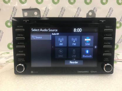 2019 - 2020 Toyota Sienna OEM Navigation Entune Gracenote CD Player AM FM HD XM Radio Receiver