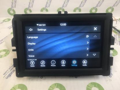 BLEMISHED 2019 - 2020 Chrysler Pacifica Voyager OEM AM FM XM Radio Display Screen VP2_7 RU NA