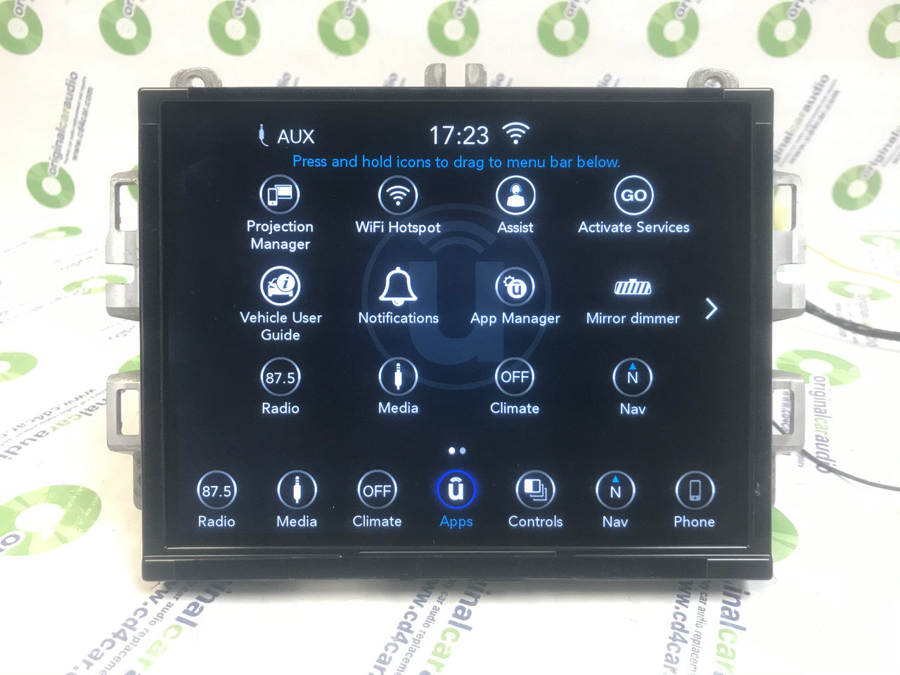 Refurbished 2018-2020 Dodge Durango OEM Navigation AM FM Radio Touch Screen Media Display VP4R-A