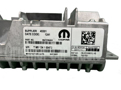 2021 Ram 1500 OEM Radio Multi Media Receiver UConnect 8.4" Block AM FM UAV
