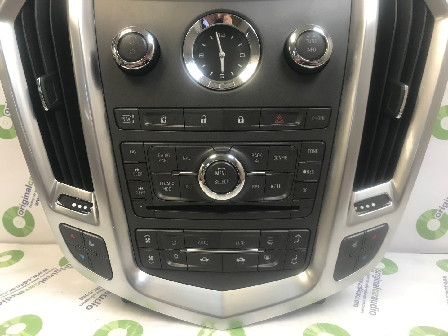 2010 - 2012 Cadillac SRX OEM Navigation Climate Control Bezel with Heated Seats