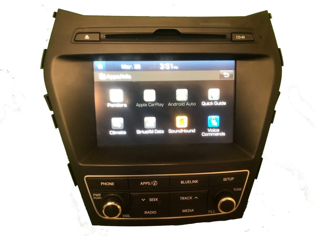 Refurbished 2017-2018 Hyundai Santa Fe radio Receiver touchscreen
