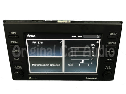 2019 - 2022 Toyota Rav4 OEM Navigation Touchscreen Display Gracenote Entune AM FM XM Radio w/o Bezel