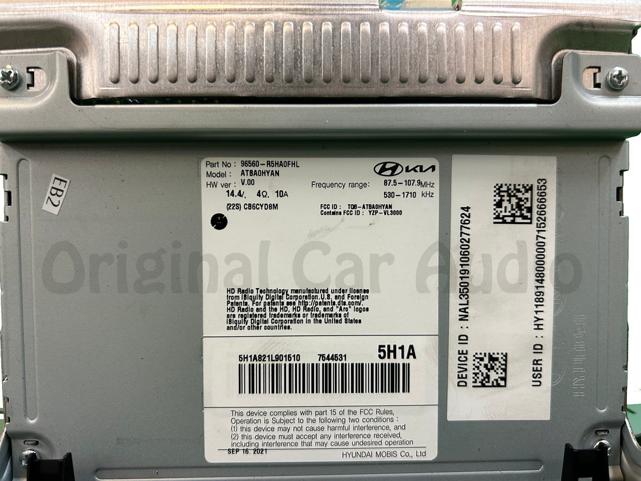 Refurbished 2021-2023 Kia Sorento Radio Receiver Navigation Display Screen OEM