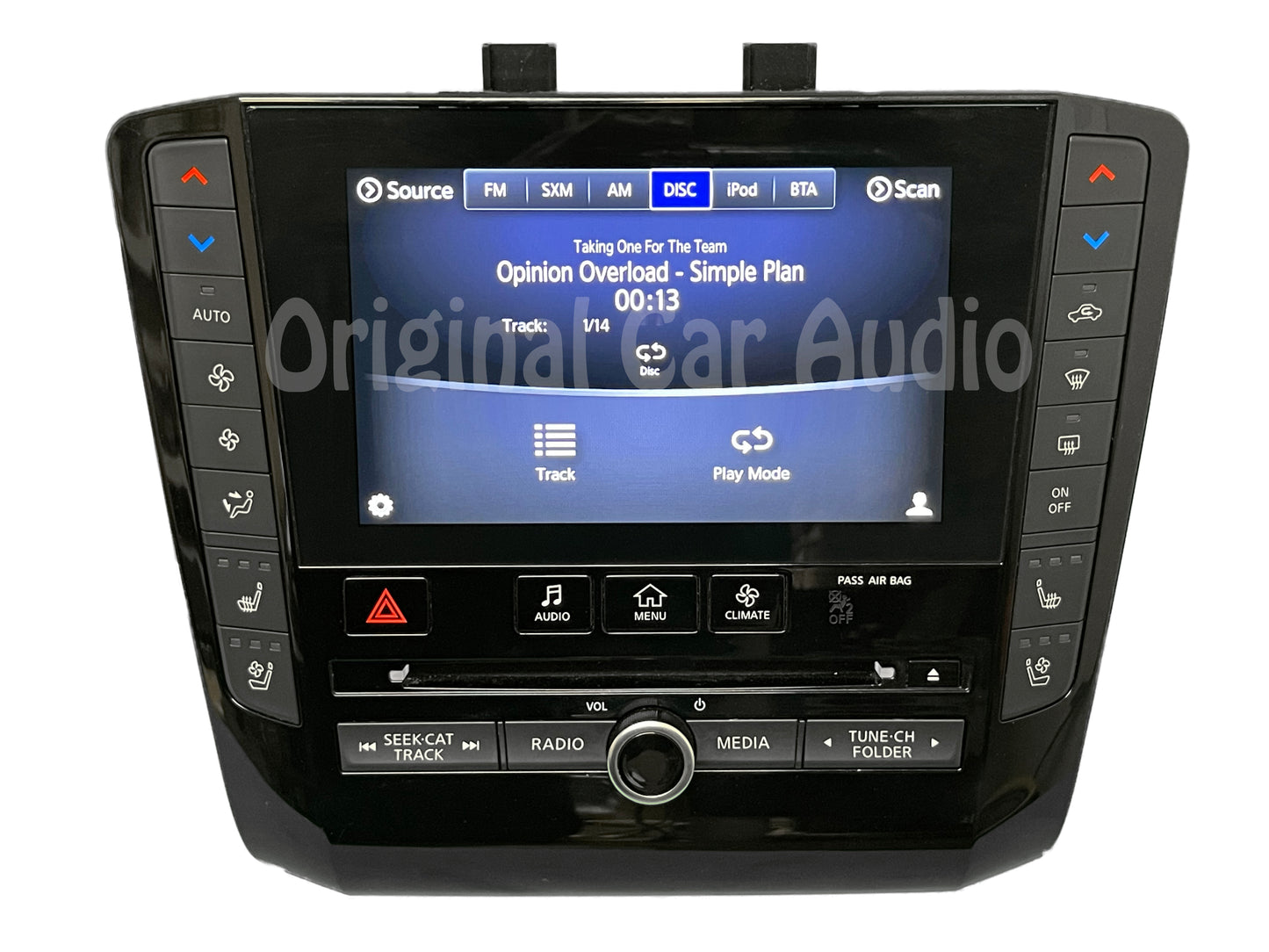 2019 - 2020 Infiniti QX50 OEM Center Lower Display Assembly Dual Zone Climate Radio Control Panel ONLY W/Heated and Cooled Seats