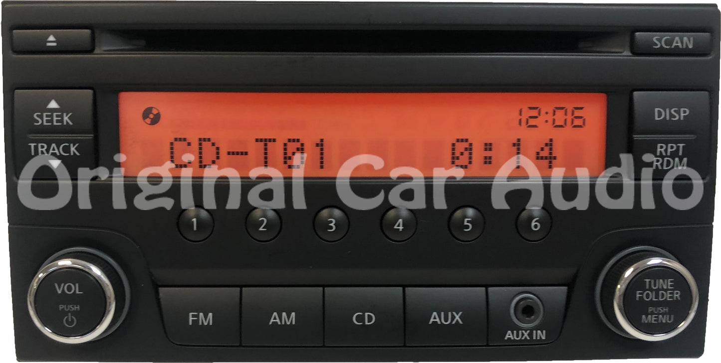 2013 - 2017 Nissan Quest OEM AUX AM FM Single CD Radio 28185 3WS0A