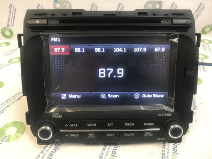 Refurbished 2014 - 2017 Kia Forte OEM UVO Touch Screen Multi Media AM FM Radio CD Player Receiver