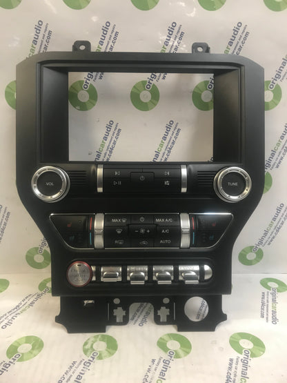 2019 - 2020 Ford Mustang OEM 8" Radio Touch Screen Display Dual Zone Climate Control Panel Heated and Cooled Seats BEZEL ONLY