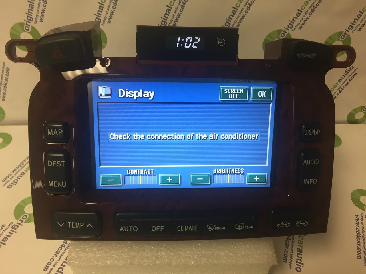 Reman Toyota Highlander navigation GPS display screen monitor OEM