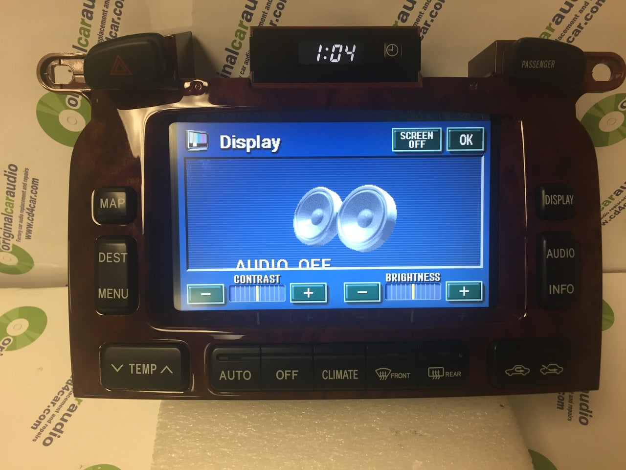 Reman Toyota Highlander navigation GPS display screen monitor OEM