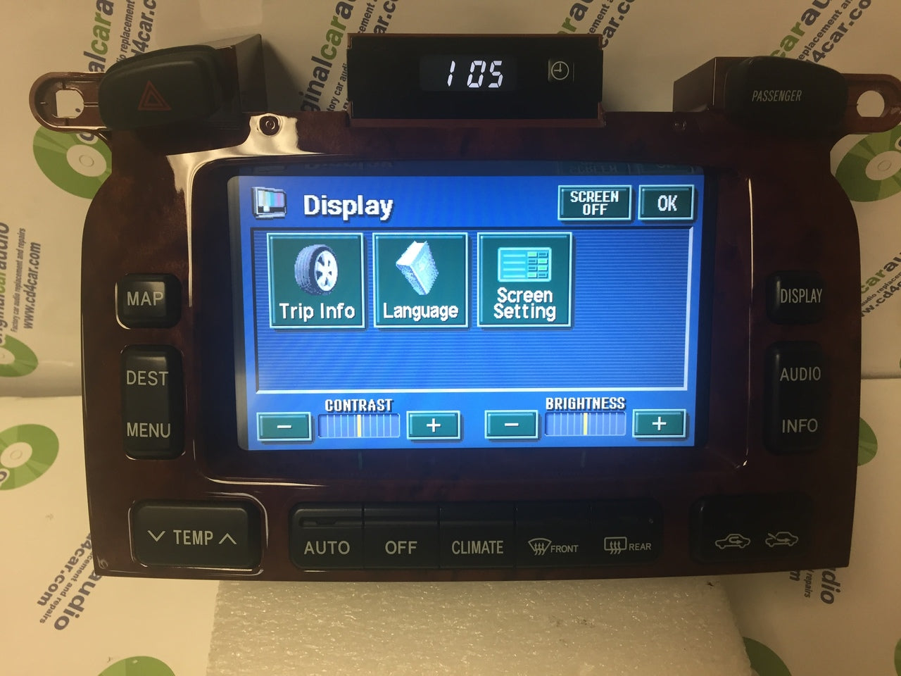Reman Toyota Highlander navigation GPS display screen monitor OEM