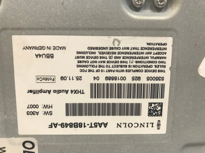 2010 Lincoln MKZ OEM AM FM Radio Amp THX4 Stereo Audio Amplifier