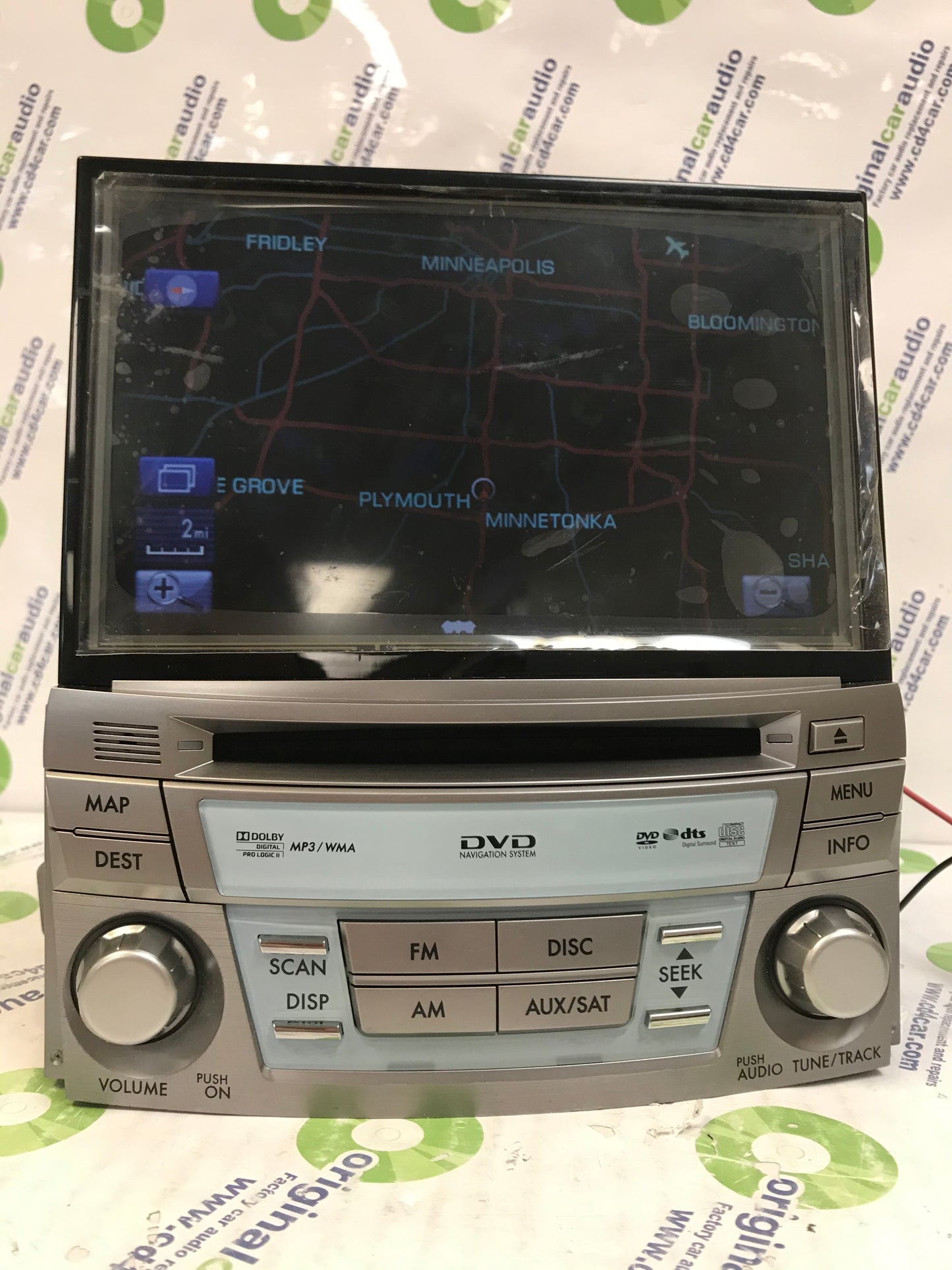 Refurbished 2010 - 2012 Subaru Outback Legacy OEM AM FM SAT SINGLE CD Navigation Touch Screen Harmon Kardon Premium Sound