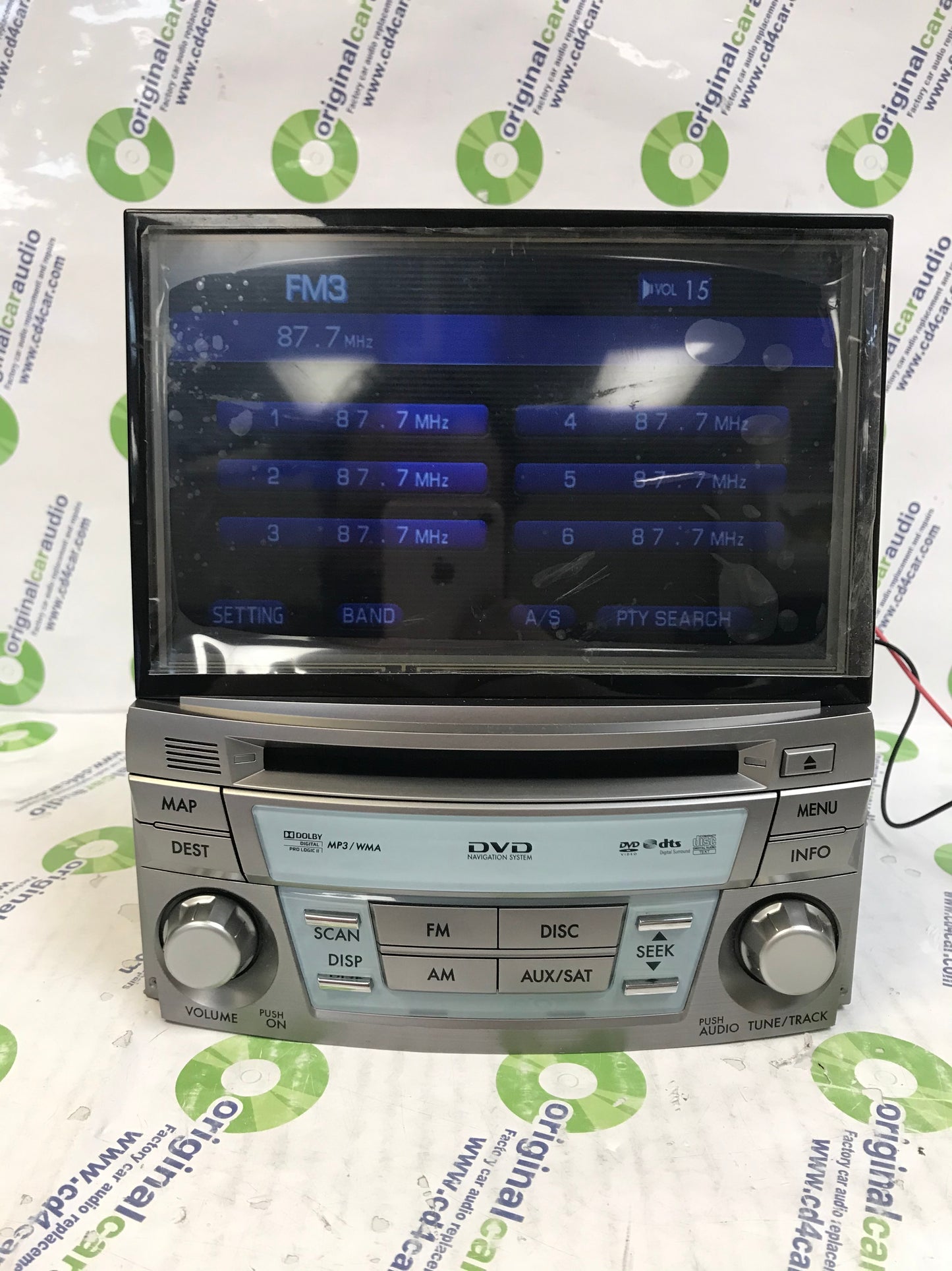 Refurbished 2010 - 2012 Subaru Outback Legacy OEM AM FM SAT SINGLE CD Navigation Touch Screen Harmon Kardon Premium Sound