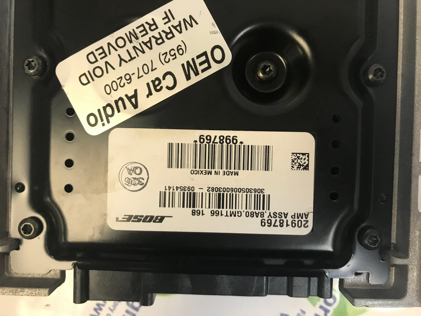 2008 - 2012 CADILLAC SRX OEM Bose Premium Radio Amplifier