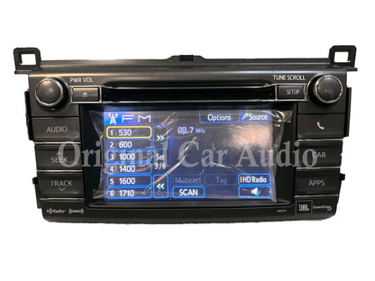 Refurbished BLEMISHED 13-15 Toyota Rav4 OEM JBL Entune Touch Screen SAT Bluetooth MP3 100074