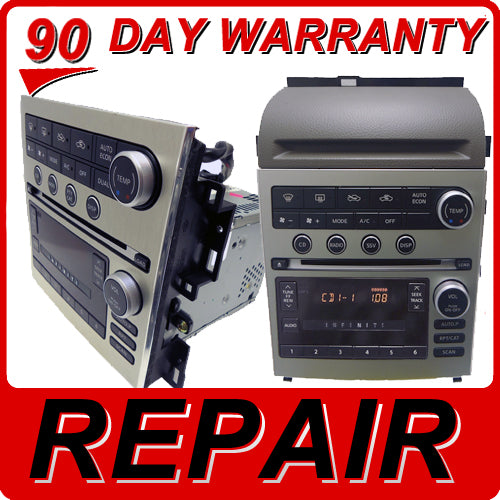 REPAIR 05 06 07 Infiniti G35 G 35 Bose Radio CD Player 6 Disc 28185 AC705 AC702 AC700 CM30A