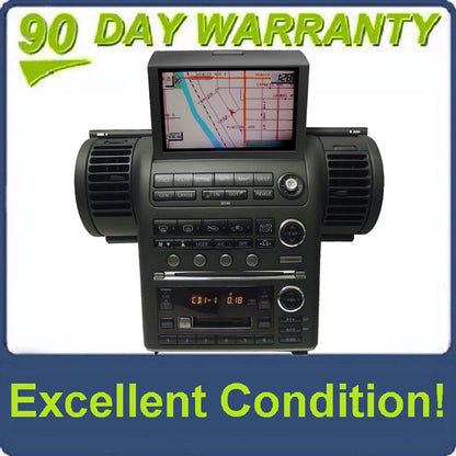 2003 2004 INFINITI G35 G-35 GPS Navigation Radio Stereo 6 Disc Changer CD Tape Player 28188AC360 Black