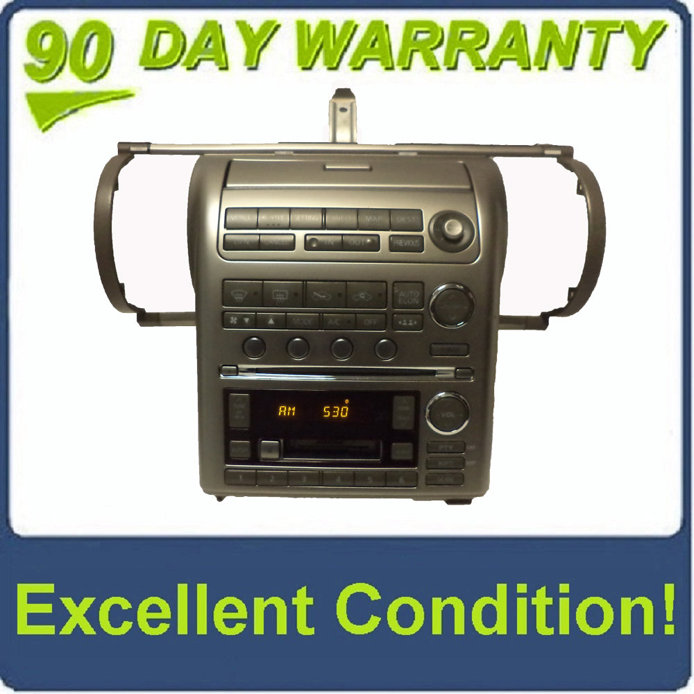 2003 - 2004 03 04 INFINITI OEM G35 G-35 GPS Navigation Radio Stereo 6 Disc Changer CD Tape Player
