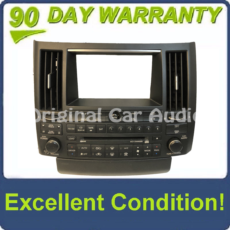 2003 - 2006 Infiniti FX35 FX45 OEM Radio Climate Control Panel Bezel ONLY