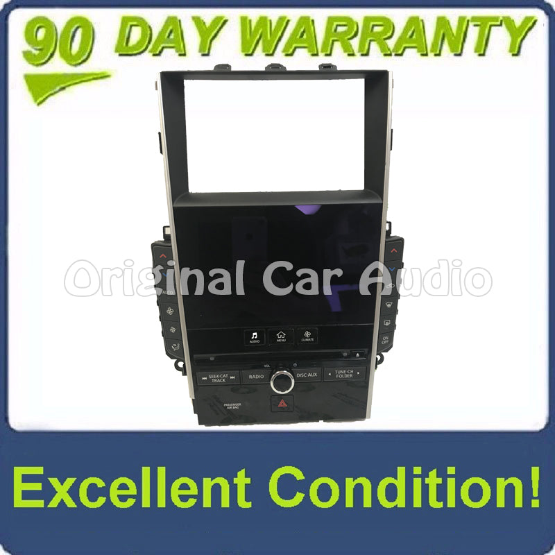 2014 - 2020 OEM  Infiniti Q50 Navigation Radio Control Panel Touch Screen Climate Control BEZEL ONLY