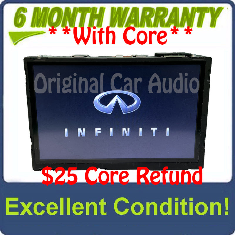 2014 - 2016 Infiniti Q50 OEM Radio Media Information Display Touchscreen
