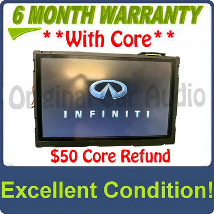 2019 - 2020 Infiniti QX50 OEM IT Master Display Control Unit DCU Multi Media Radio Info Information Touch Screen Display Monitor ONLY