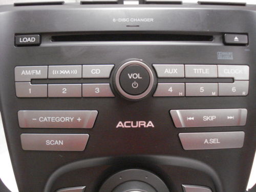 2009 2010 2011 Acura TL OEM Radio XM Aux 6 Disc CD Changer 1BB0