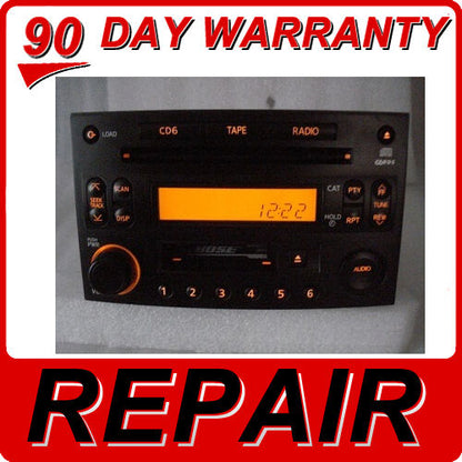 REPAIR ONLY 04 05 06 07 08 09 Nissan 350Z Radio 6 CD Changer 28188-CE801, 28188-CE800, 28188-CF000, 28188-CD000, 28185 CF50B
