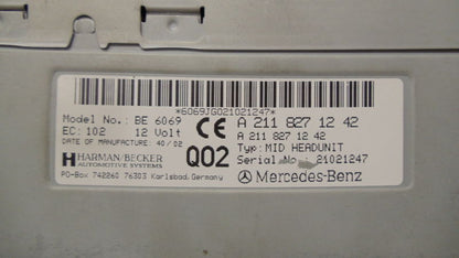Mercedes Benz E-Class CLS-Class AM FM Tape CD Player