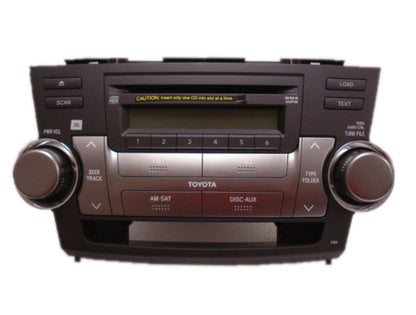 Toyota Highlander Radio MP3 Aux SAT 6 Disc CD Changer 86120-48E60-C0 2008 2009 2010 2011 2012