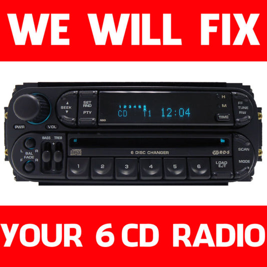 Repair Dodge Jeep Chrysler Dakota Durango Radio 6 Disc CD Changer