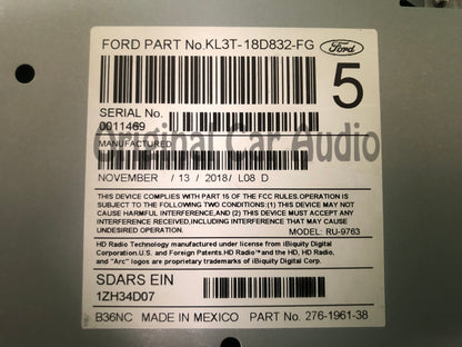 2019 - 2020 Ford F150 OEM Active Noise Cancelling ANC HD SAT XM Multi Media Radio Receiver - Digital