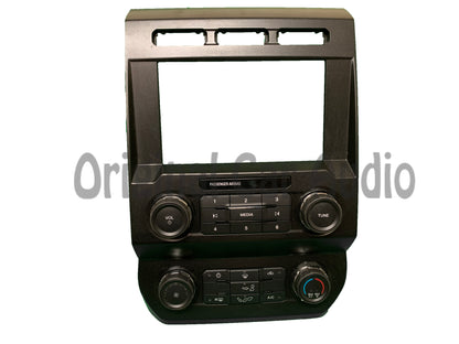 2019 - 2020 Ford F150 OEM 8" Display Radio Single Zone Manual Climate Control Panel Bezel W/ Rear Defrost