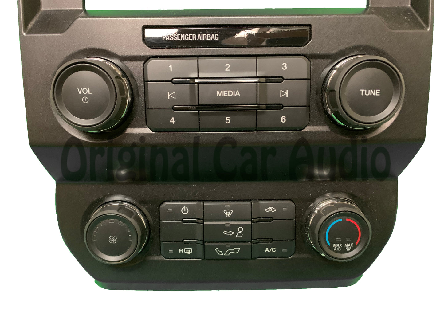 2019 - 2020 Ford F150 OEM 8" Display Radio Single Zone Manual Climate Control Panel Bezel W/ Rear Defrost